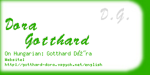 dora gotthard business card